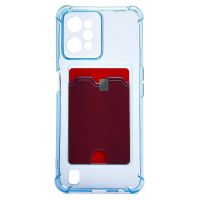 Чехол для Realme RMX3501 силиконовый с картхолдером №2 <синий> ― Nsk.OnlineBazar.su