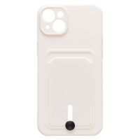 Чехол для Apple iPhone 14 Plus силиконовый с картхолдером №4 <белый> ― Nsk.OnlineBazar.su