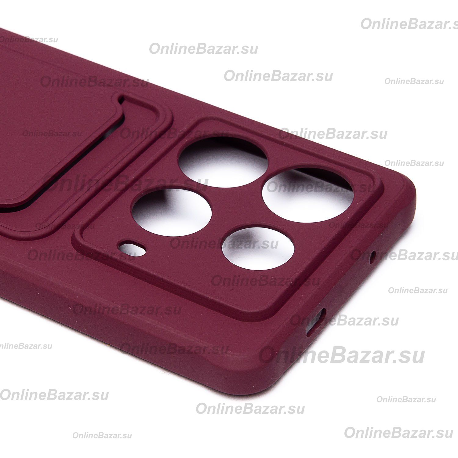 Чехол для Infinix Note 40 (X6853) силиконовый с картхолдером №4 <бордовый> ― Nsk.OnlineBazar.su