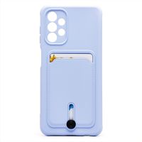 Чехол для Samsung SM-A135F (Galaxy A13) силиконовый с картхолдером №4 <темно-фиолетовый> ― Nsk.OnlineBazar.su