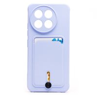 Чехол для Tecno Spark 30 Pro (KL7) силиконовый с картхолдером №4 <светло-фиолетовый> ― Nsk.OnlineBazar.su