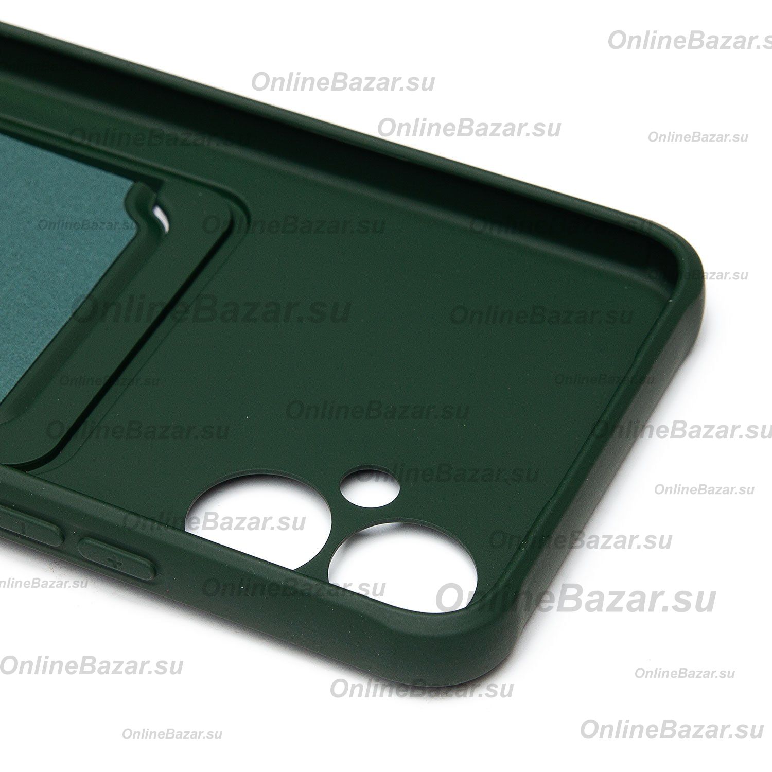 Чехол для Tecno Spark 9 Pro (KH7n) силиконовый с картхолдером №4 <зеленый> ― Nsk.OnlineBazar.su