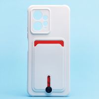 Чехол для Xiaomi 23021RAA2Y силиконовый с картхолдером №4 <белый> ― Nsk.OnlineBazar.su