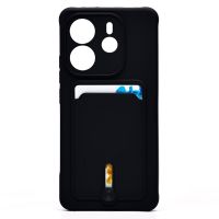 Чехол для Xiaomi Redmi Note 14 силиконовый с картхолдером №4 <черный> ― Nsk.OnlineBazar.su