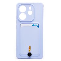 Чехол для Xiaomi 24117RN76O силиконовый с картхолдером №4 <светло-фиолетовый> ― Nsk.OnlineBazar.su