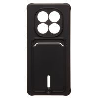 Чехол для Xiaomi 24116RACCG силиконовый с картхолдером №4 <черный> ― Nsk.OnlineBazar.su