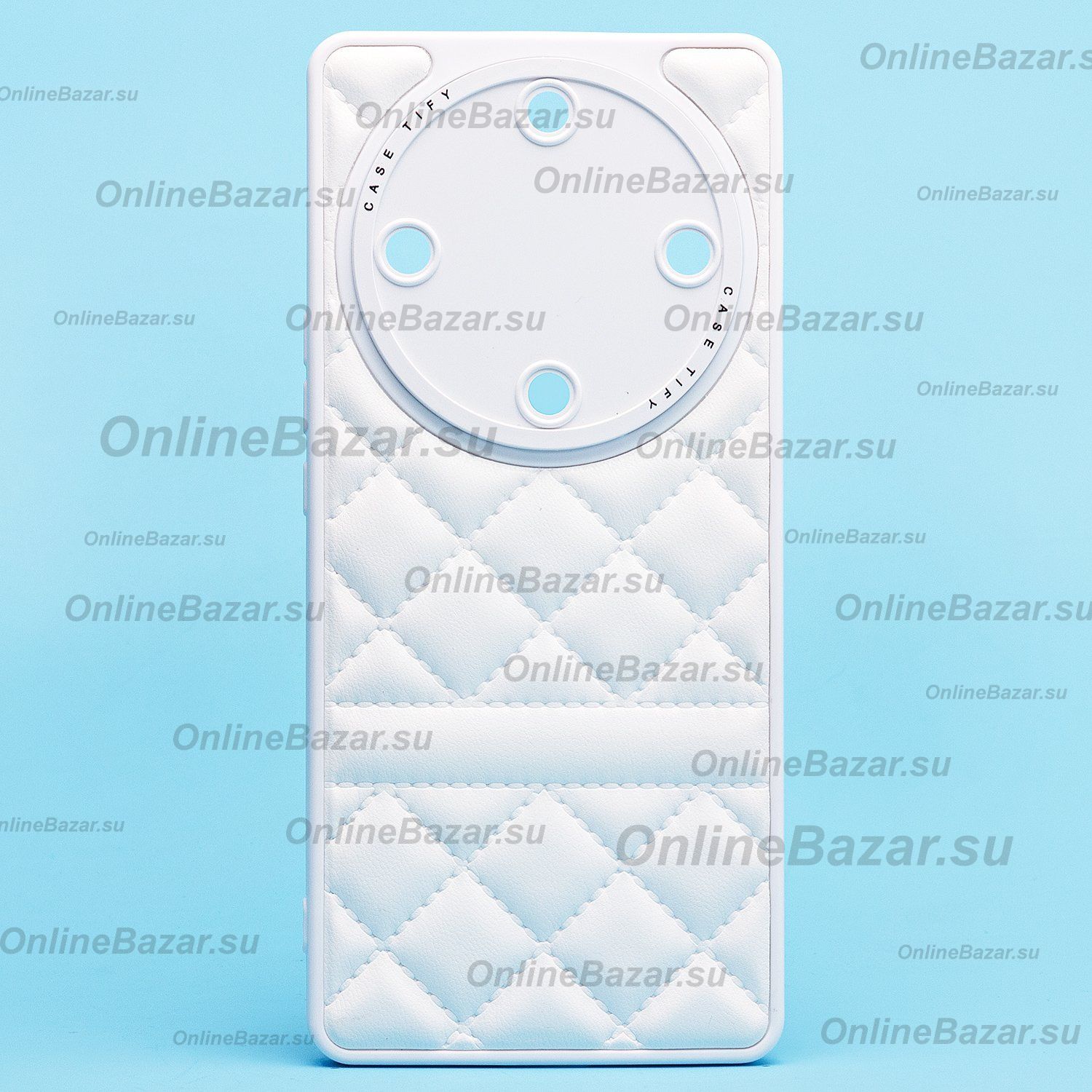 Чехол для Huawei Honor X9a силиконовый + экокожа <белый> ― Nsk.OnlineBazar.su