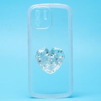 Чехол для Xiaomi Redmi A1+ силиконовый с попсокетом сердце <прозрачный> ― Nsk.OnlineBazar.su