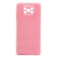 Чехол для Xiaomi M2007J20CG силиконовый с блестками №3 <светло-розовый> ― Nsk.OnlineBazar.su