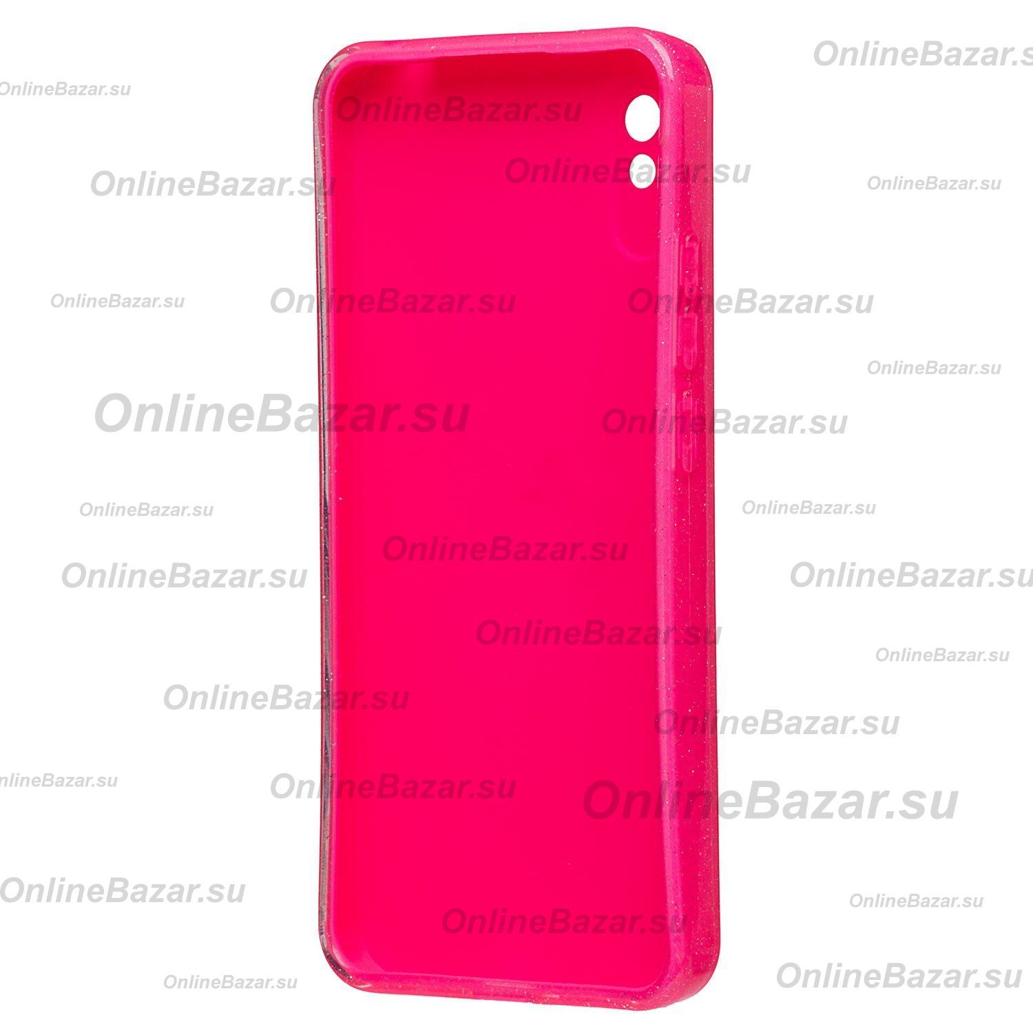 Чехол для Xiaomi Redmi 9A силиконовый с блестками №3 <розовый> ― Nsk.OnlineBazar.su