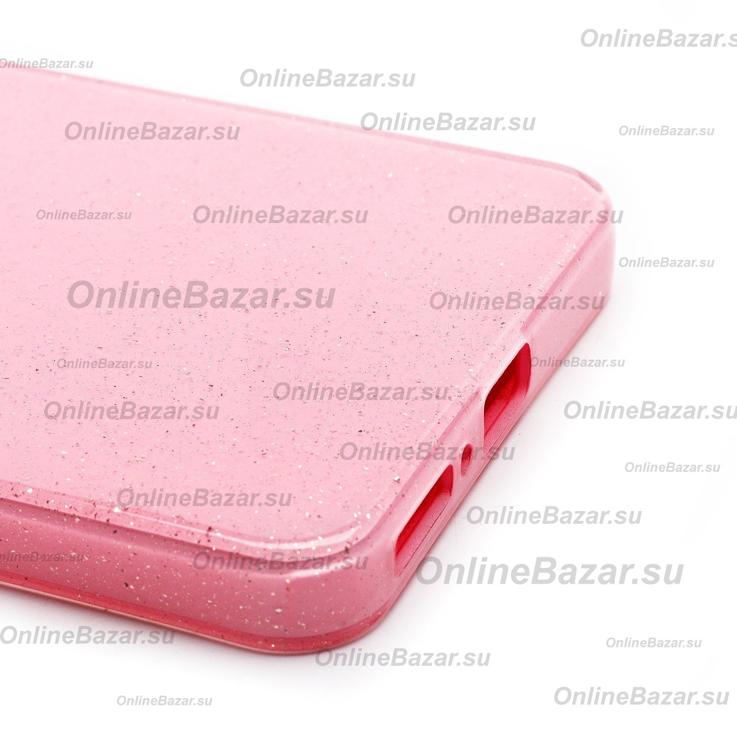 Чехол для Xiaomi Redmi Note 13 силиконовый с блестками №3 <светло-розовый> ― Nsk.OnlineBazar.su