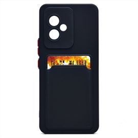 Чехол для Honor 100 силиконовый с картхолдером №9 <черный>