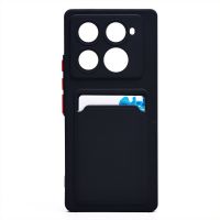 Чехол для Infinix Note 40 Pro (X6850) силиконовый с картхолдером №9 <черный> ― Nsk.OnlineBazar.su