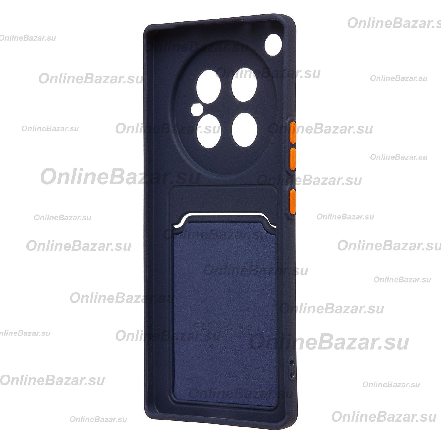 Чехол для Infinix Zero 40 5G (X6861) силиконовый с картхолдером №9 <темно-синий> ― Nsk.OnlineBazar.su