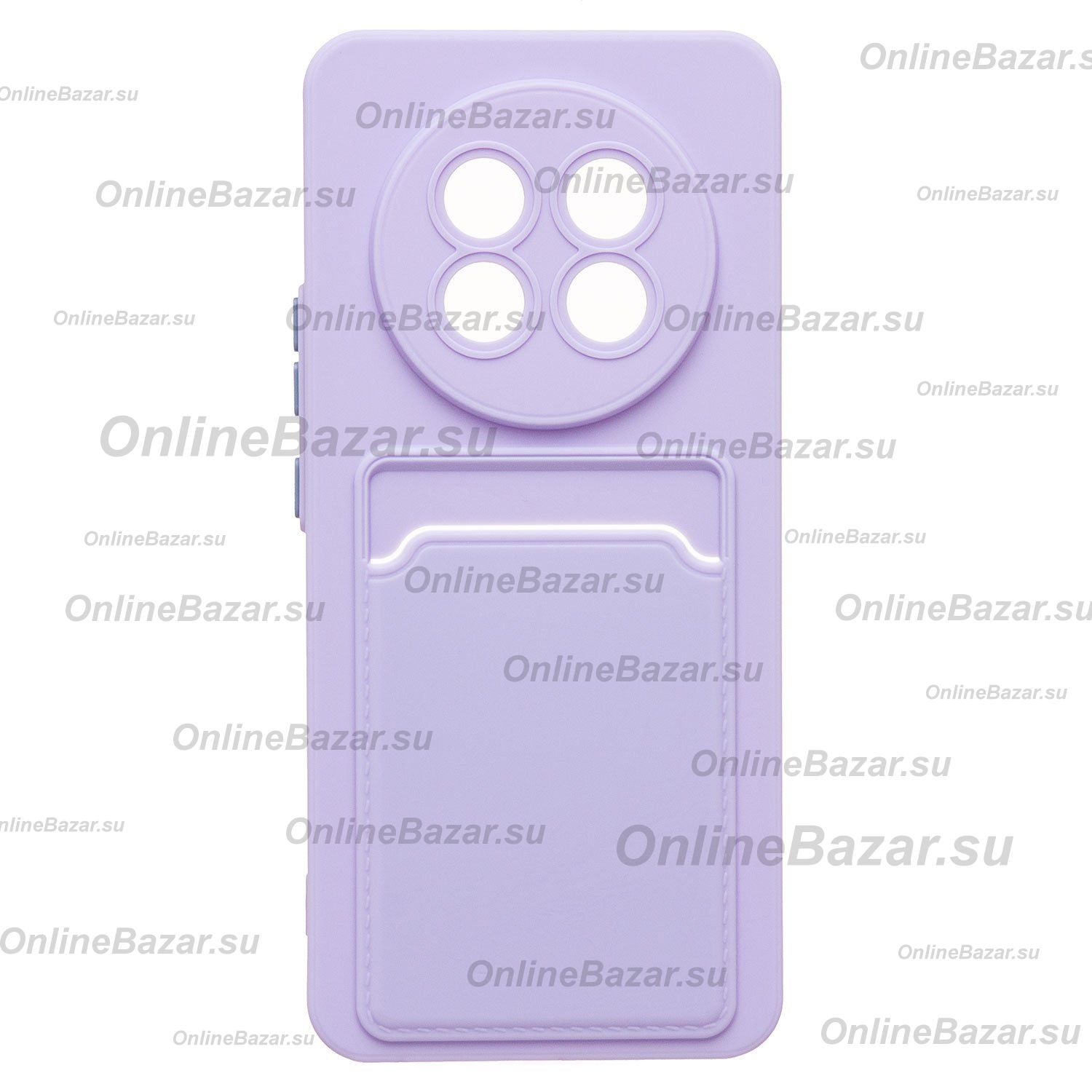 Чехол для Realme 13 Pro 5G силиконовый с картхолдером №9 <светло-фиолетовый> ― Nsk.OnlineBazar.su