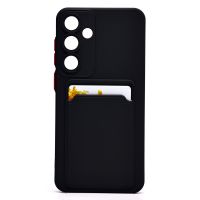 Чехол для Samsung SM-S936B (Galaxy S25 Plus) силиконовый с картхолдером №9 <черный> ― Nsk.OnlineBazar.su