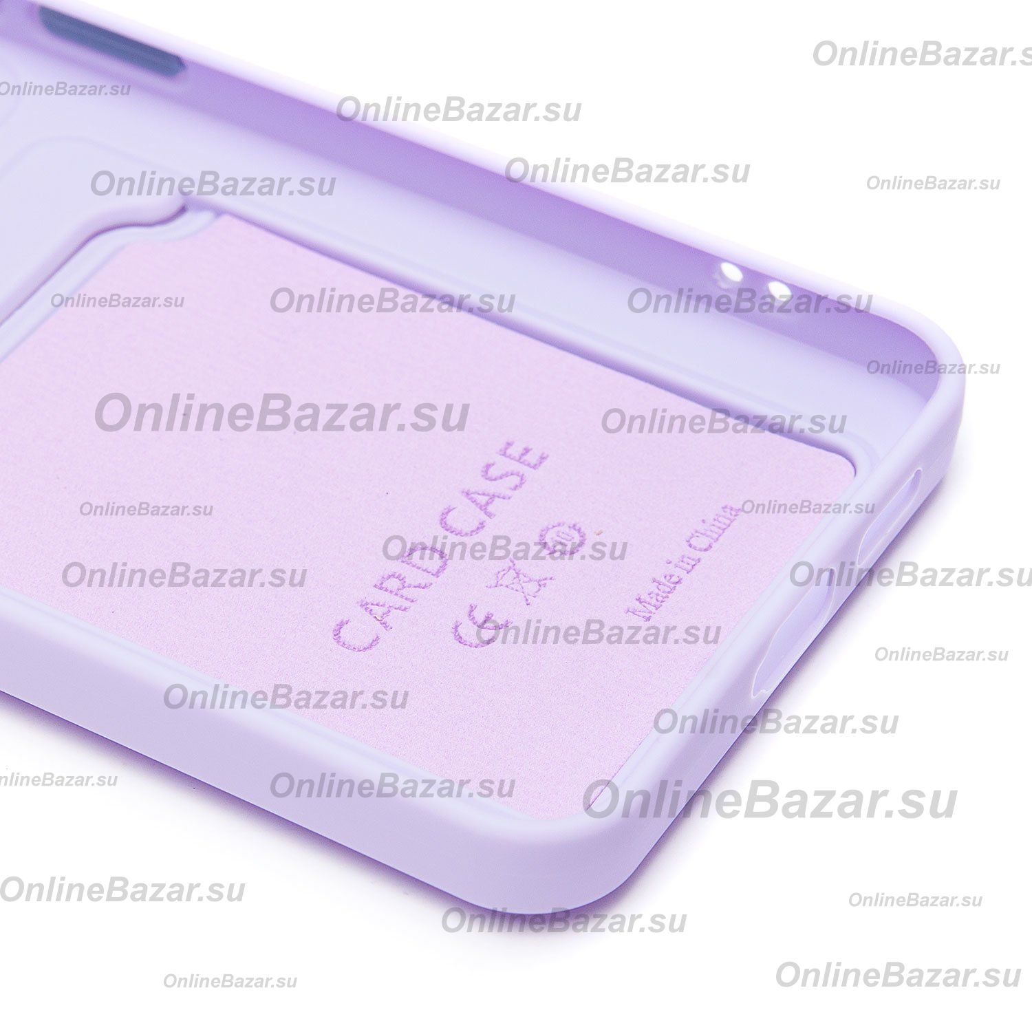 Чехол для Samsung SM-S936B (Galaxy S25 Plus) силиконовый с картхолдером №9 <светло-фиолетовый> ― Nsk.OnlineBazar.su