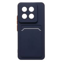 Чехол для Xiaomi 14 Pro силиконовый с картхолдером №9 <темно-синий> ― Nsk.OnlineBazar.su
