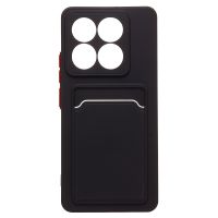 Чехол для Xiaomi 2406APNFAG силиконовый с картхолдером №9 <черный> ― Nsk.OnlineBazar.su