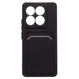 Чехол для Xiaomi 2406APNFAG силиконовый с картхолдером №9 <черный>