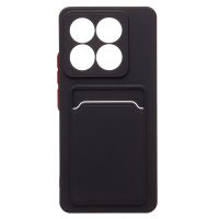 Чехол для Xiaomi 14T Pro силиконовый с картхолдером №9 <черный> ― Nsk.OnlineBazar.su