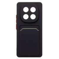 Чехол для Xiaomi Poco X7 силиконовый с картхолдером №9 <черный> ― Nsk.OnlineBazar.su