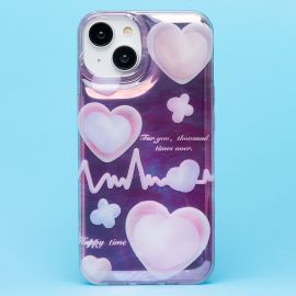 Чехол для Apple iPhone 14 силиконовый (рис. 339) <розовый>