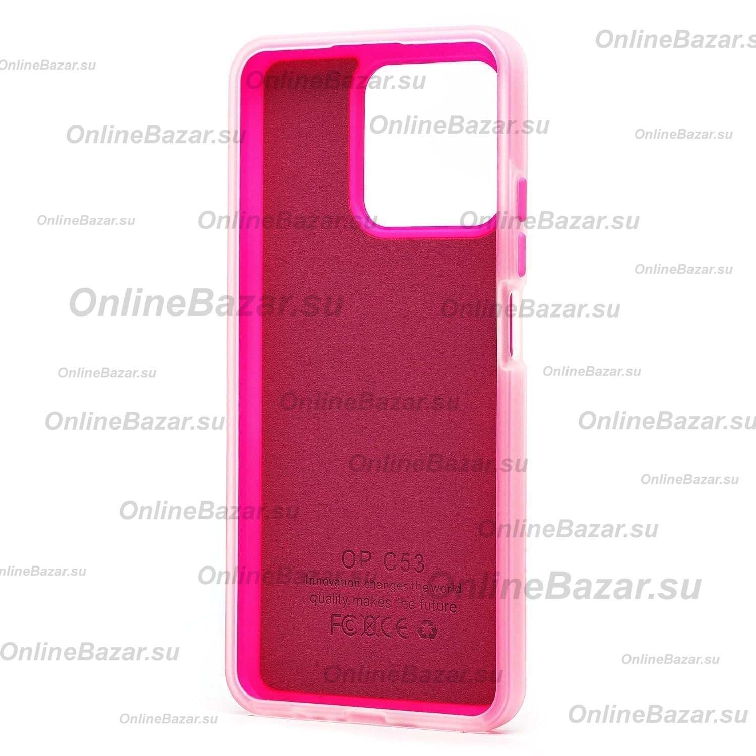 Чехол для Realme C53 силиконовый матовый №10 <розовый> ― Nsk.OnlineBazar.su