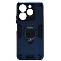 Чехол для Tecno Spark 10 Pro (KI7) силиконовый противоударный с кольцом <синий> ― Nsk.OnlineBazar.su
