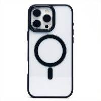 Чехол для Apple iPhone 16 Pro Max пластиковый MagSafe <черный> ― Nsk.OnlineBazar.su
