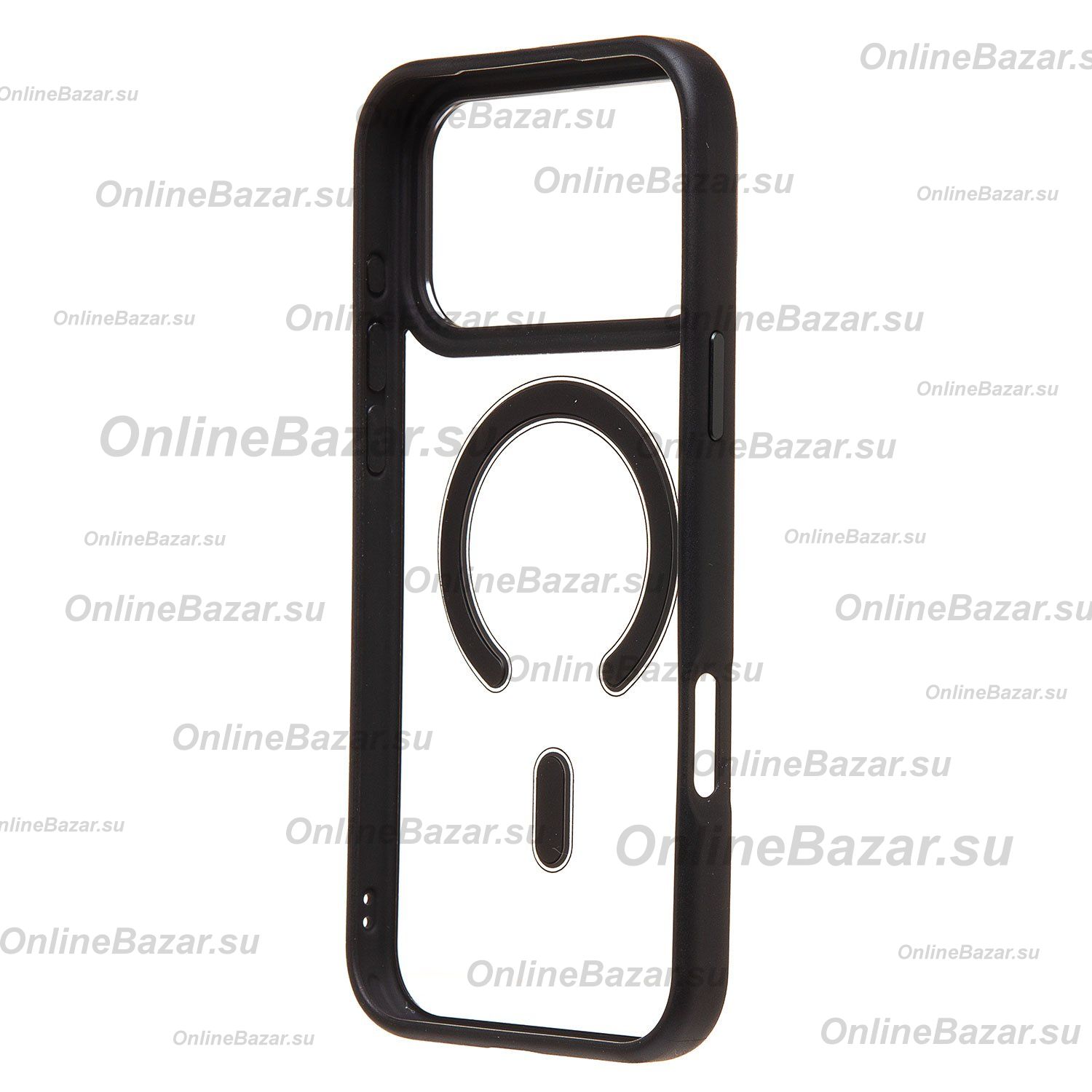 Чехол для Apple iPhone 17 Pro Max пластиковый MagSafe <черный> ― Nsk.OnlineBazar.su