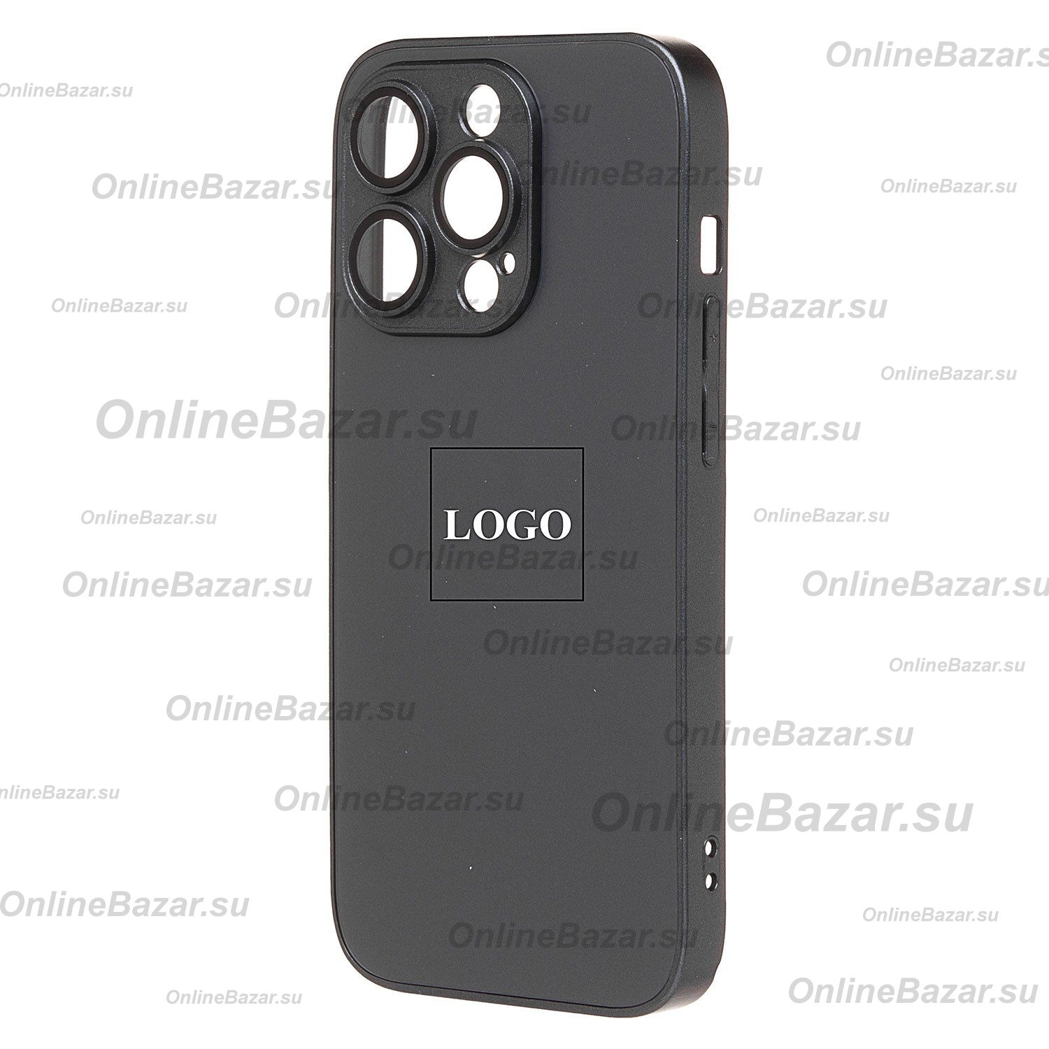 Чехол для Apple iPhone 14 Pro пластиковый MagSafe №3 <черный> ― Nsk.OnlineBazar.su
