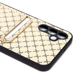 Чехол для Samsung SM-A245F (Galaxy A24) силиконовый с картхолдером №8 <белый>