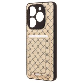 Чехол для Tecno Spark 20 (KJ5) силиконовый с картхолдером №8 <белый>