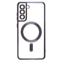 Чехол для Samsung SM-G990B (Galaxy S21 FE) силиконовый MagSafe №7 <синий титан> ― Nsk.OnlineBazar.su