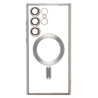 Чехол для Samsung SM-S918B (Galaxy S23 Ultra) силиконовый MagSafe №7 <серебристый> ― Nsk.OnlineBazar.su