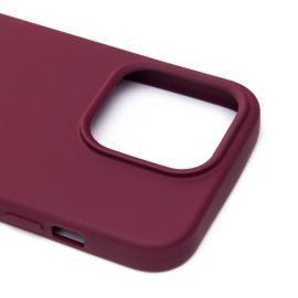 Чехол для Apple iPhone 15 Pro силиконовый Soft Touch 2 <бордовый>