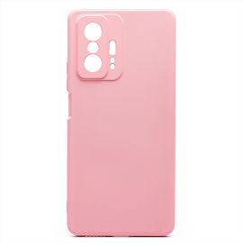 Чехол для Xiaomi 11T Pro силиконовый Soft Touch 4 <светло-розовый>