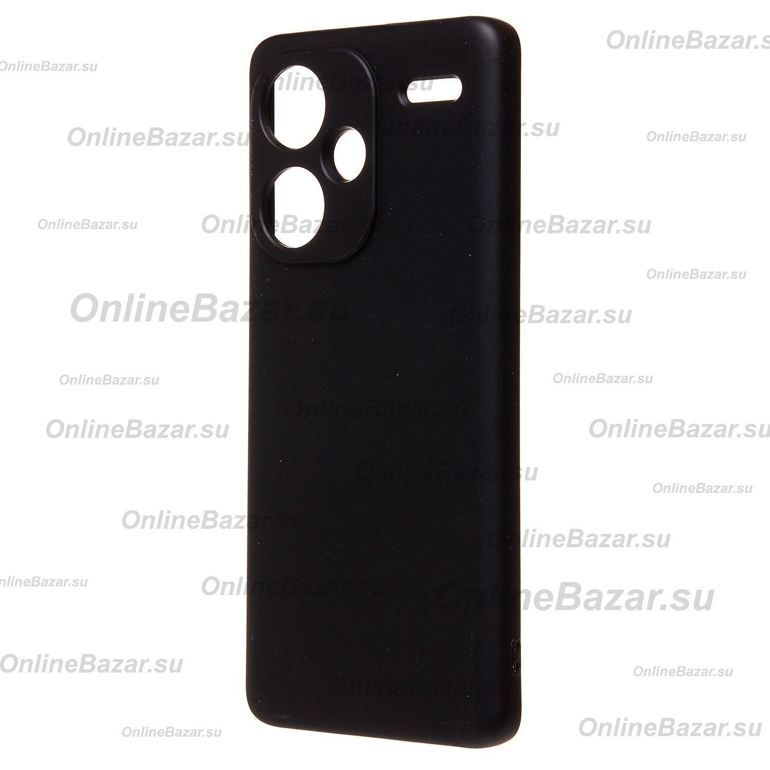 Чехол для Xiaomi Redmi Note 13 Pro+ силиконовый Soft Touch 4 <черный> ― Nsk.OnlineBazar.su