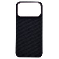 Чехол для Apple iPhone 17 Pro Max пластиковый MagSafe POSH KEVLAR <черный> ― Nsk.OnlineBazar.su