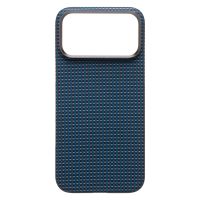 Чехол для Apple iPhone 17 Pro Max пластиковый MagSafe POSH KEVLAR <синий> ― Nsk.OnlineBazar.su