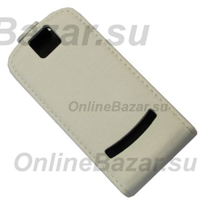 Чехол для Nokia 600 флип кожзам №3 <белый> ― Nsk.OnlineBazar.su