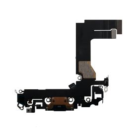 Шлейф для Apple iPhone 13 mini на системный разъем и микрофон <черный> (оригинал)