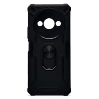 Чехол для Xiaomi 23129RN51X силиконовый противоударный с кольцом №2 <черный> ― Nsk.OnlineBazar.su