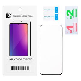 Защитное стекло для Huawei Honor Magic 5 (2,5D/закаленное, полная наклейка) <черный> в блистере