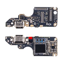 Плата нижняя для Vivo V40 (V2348) на системный разъем, разъем Sim-карты и микрофон (оригинал)