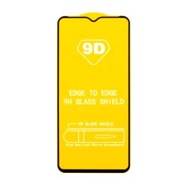 Защитное стекло для Infinix Hot 10 Lite (X657B) (2,5D/полная наклейка) <черный>