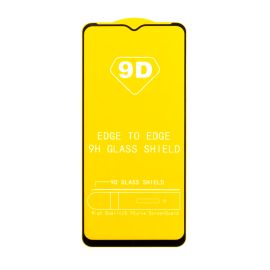 Защитное стекло для Tecno Pouvoir 4 (LC7) (2,5D/полная наклейка) <черный>