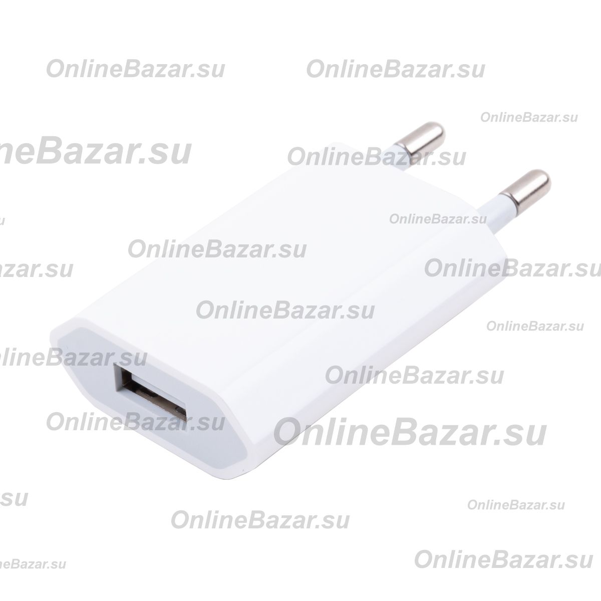 Сетевое зарядное устройство USB для Apple iPhone (A1400/MD813ZM/A) <белый> (премиум) ― Nsk.OnlineBazar.su