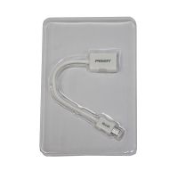 Кабель OTG (USB Host - microUSB) Pisen (15 см) <белый> ― Nsk.OnlineBazar.su